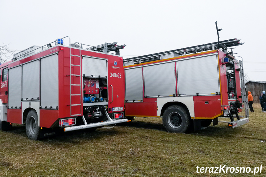 Pożar domu w Lubatowej