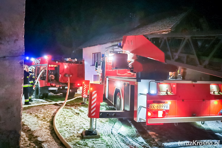 Pożar domu w Moderówce