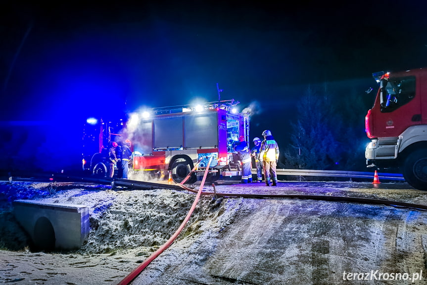 Pożar domu w Moderówce