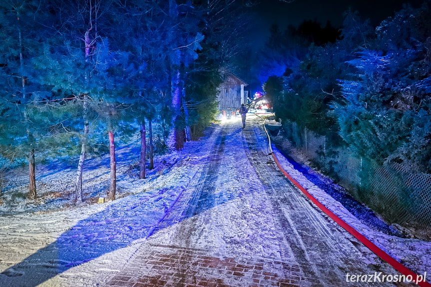 Pożar domu w Moderówce