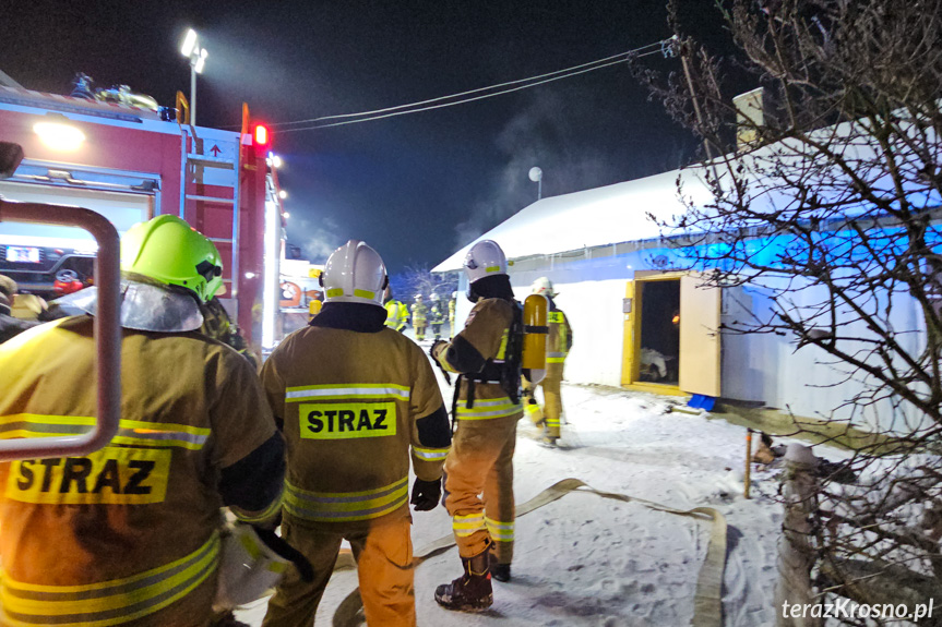 Pożar domu w Potoku