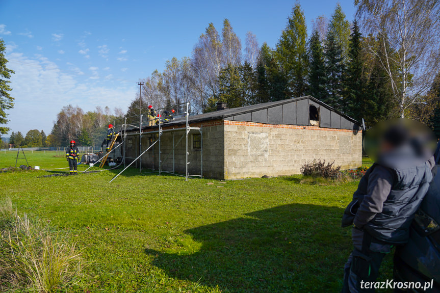 Pożar domu w Potoku