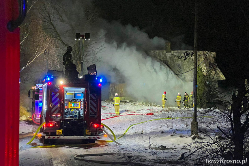 Pożar domu w Rymanowie