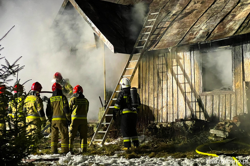 Pożar domu w Rymanowie