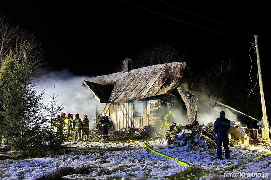 Pożar domu w Rymanowie