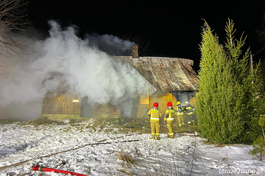 Pożar domu w Rymanowie