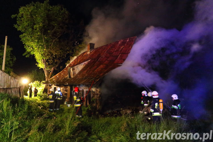 Pożar domu w Rymanowie