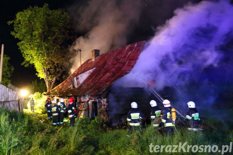 Pożar domu w Rymanowie