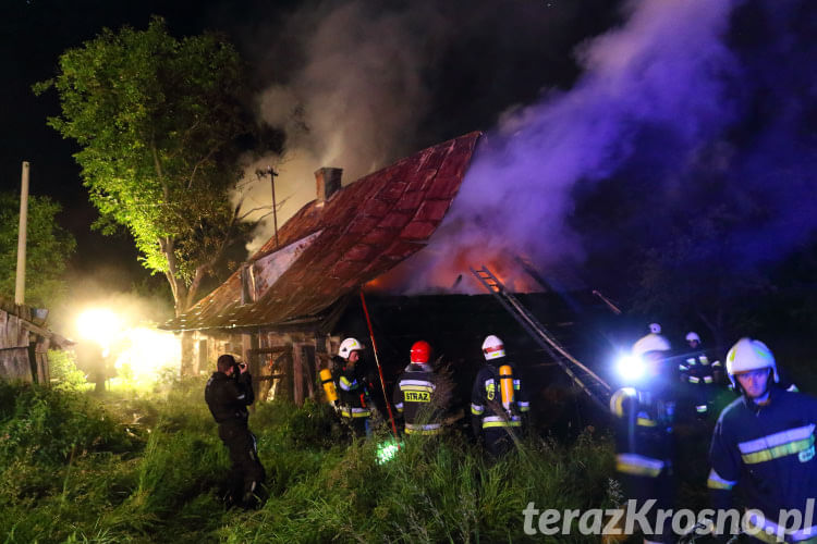 Pożar domu w Rymanowie