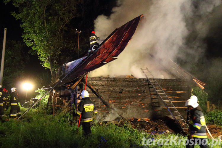 Pożar domu w Rymanowie