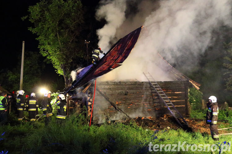 Pożar domu w Rymanowie