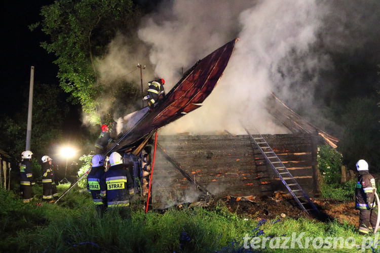 Pożar domu w Rymanowie