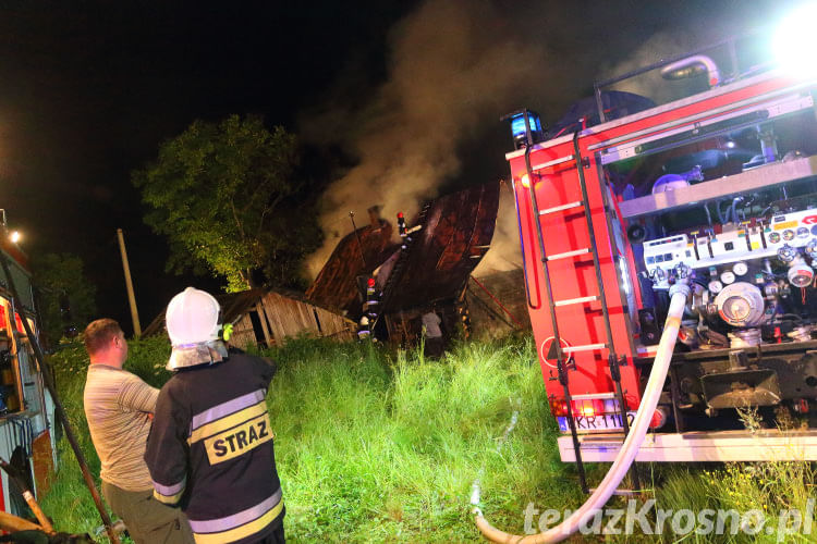 Pożar domu w Rymanowie