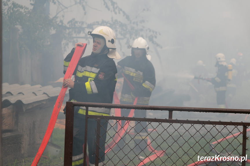 Pożar domu w Samoklęskach