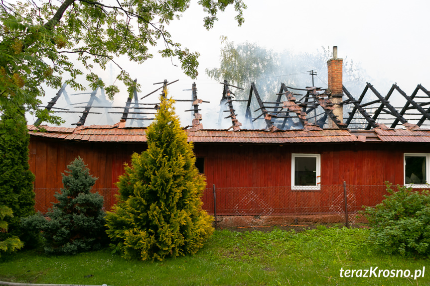 Pożar domu w Samoklęskach