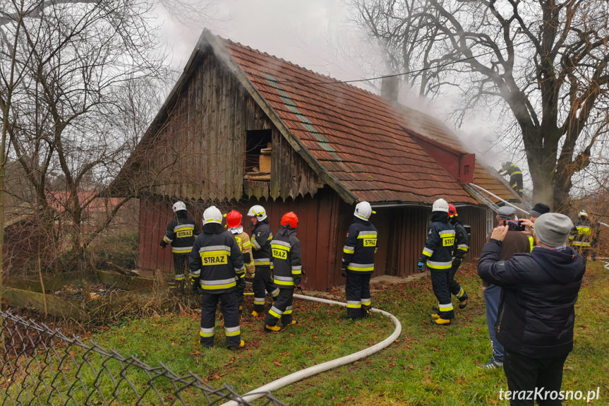 Pożar domu w Targowiskach