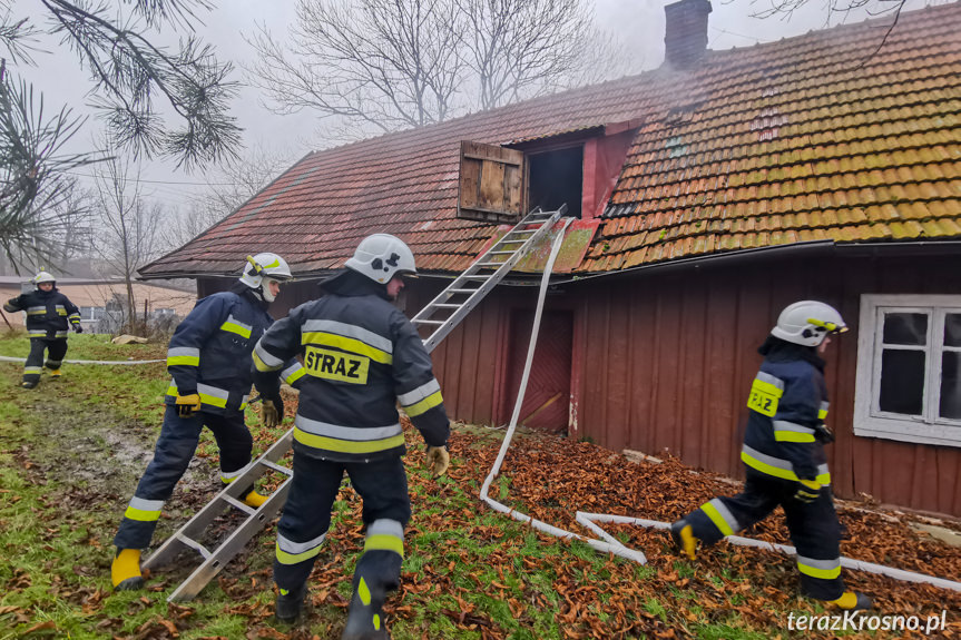 Pożar domu w Targowiskach