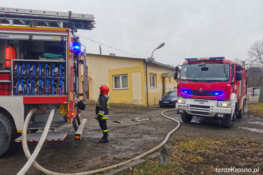 Pożar domu w Targowiskach