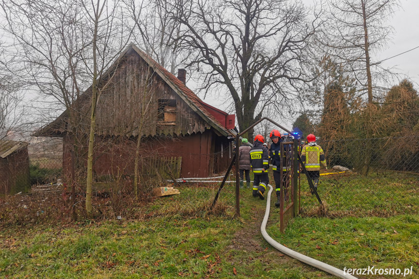 Pożar domu w Targowiskach