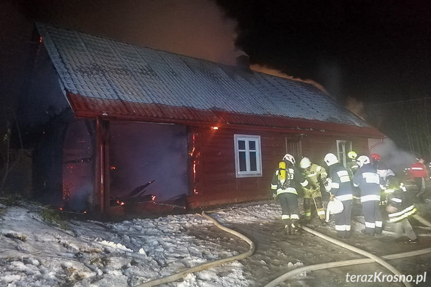 Pożar domu w Trześniowie