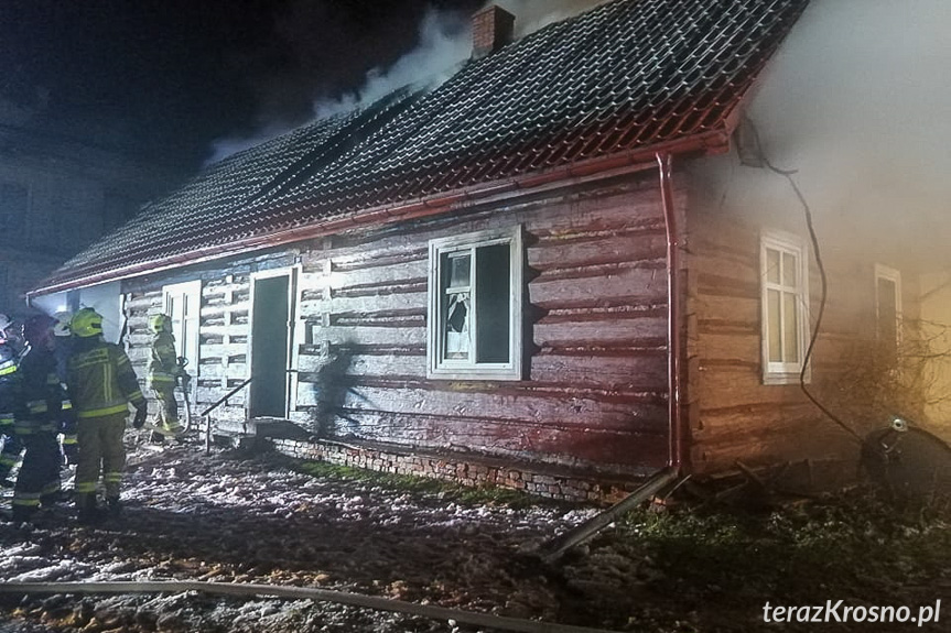 Pożar domu w Trześniowie