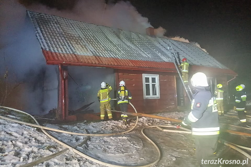 Pożar domu w Trześniowie