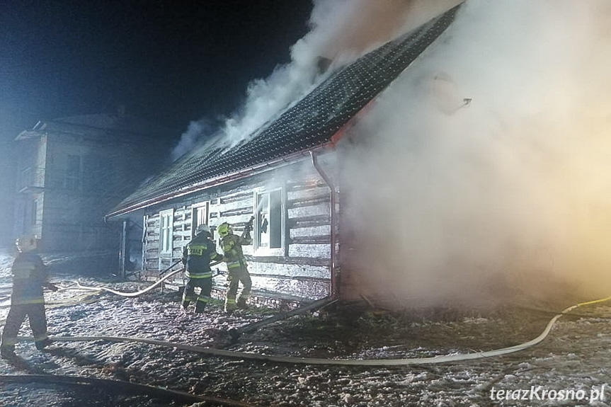 Pożar domu w Trześniowie