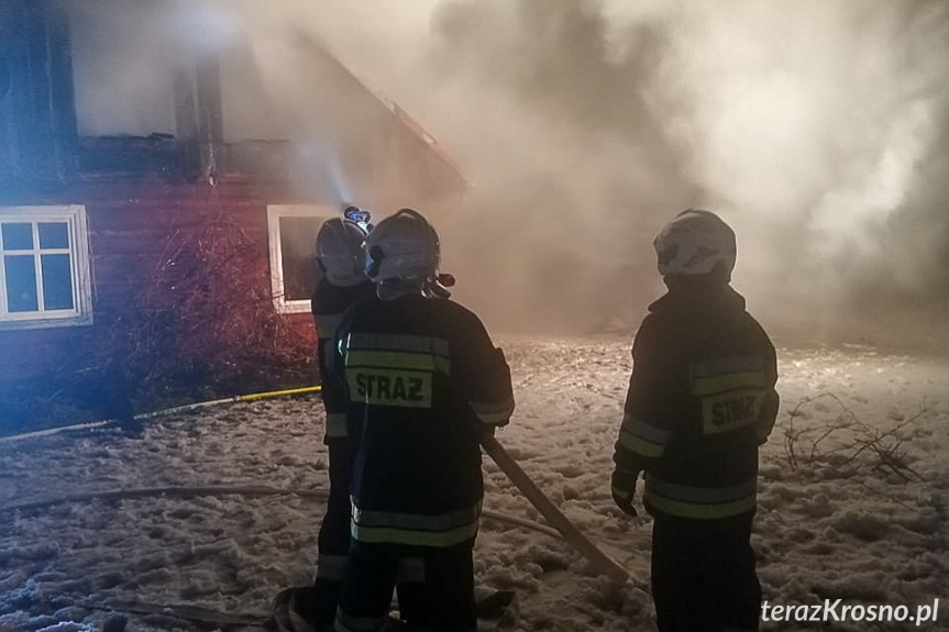 Pożar domu w Trześniowie