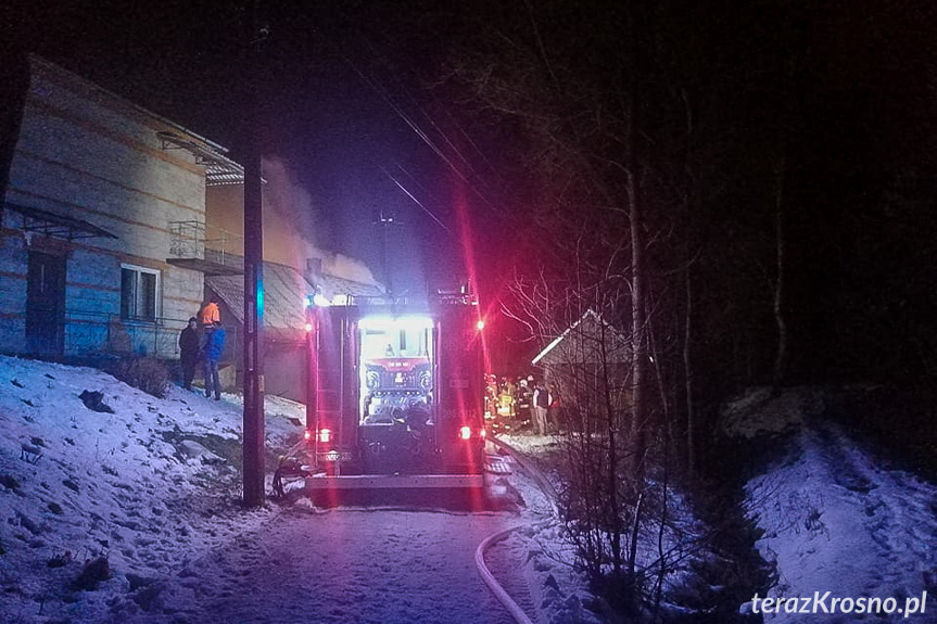 Pożar domu w Trześniowie