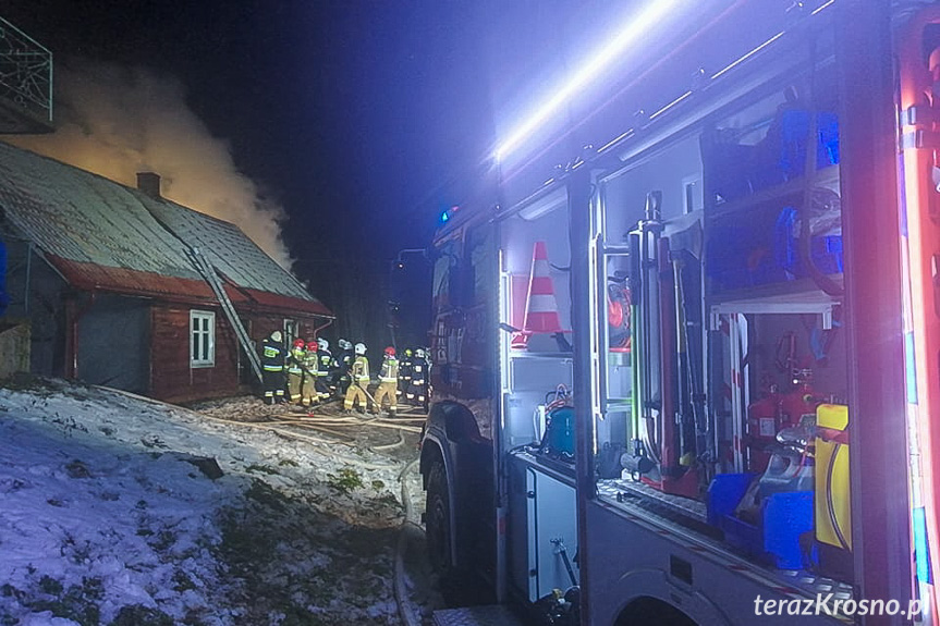 Pożar domu w Trześniowie