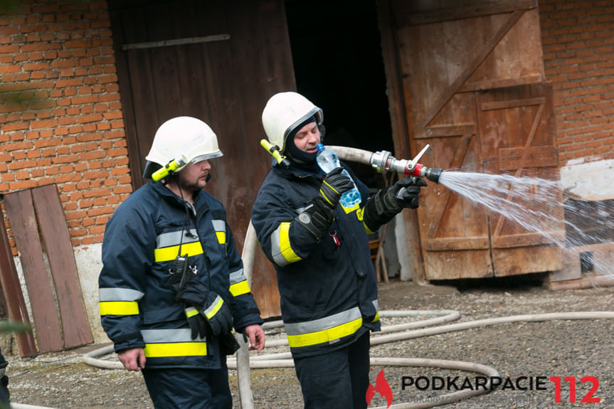 Pożar domu w Tylawie