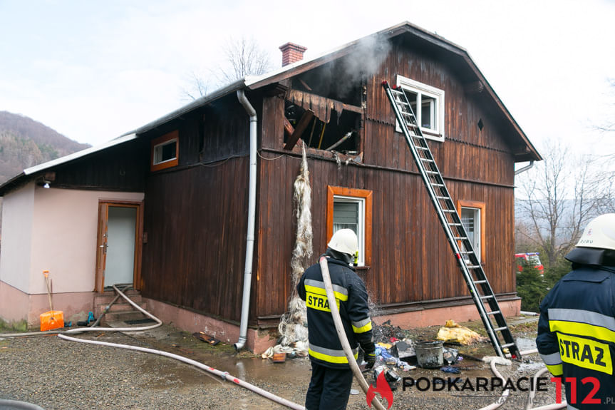 Pożar domu w Tylawie