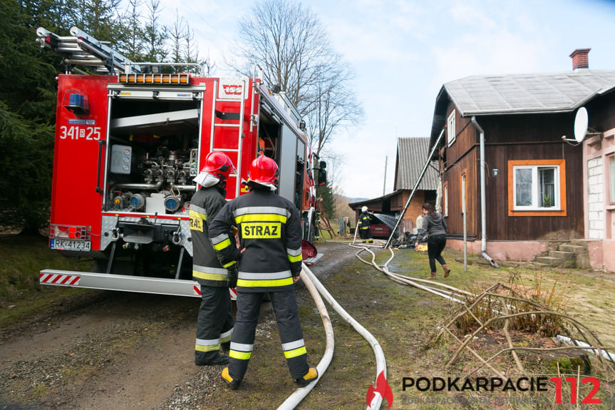 Pożar domu w Tylawie