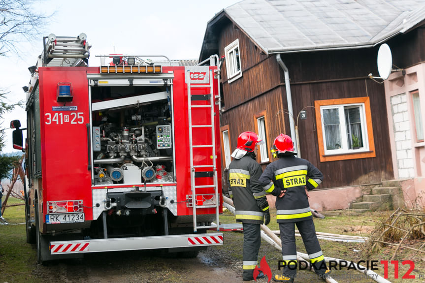 Pożar domu w Tylawie