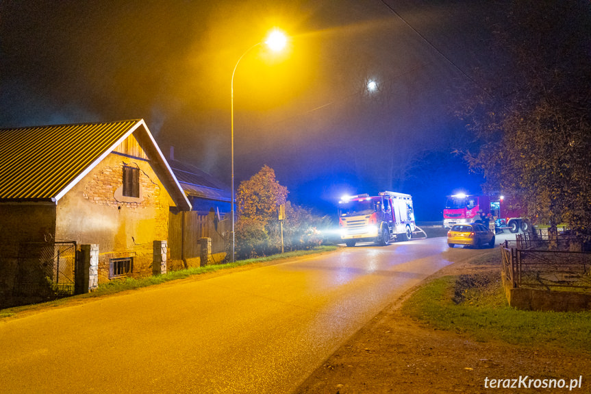 Pożar domu w Żarnowcu