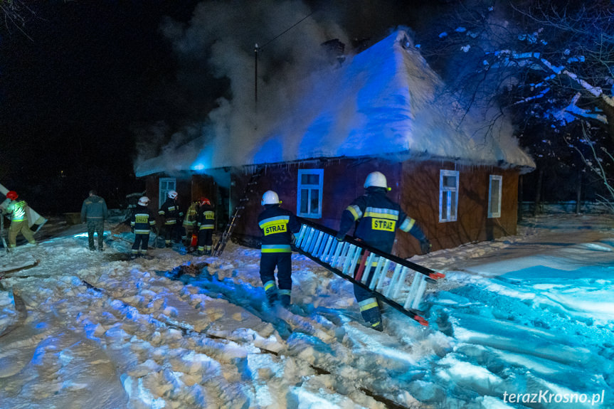 Pożar domu w Żeglcach