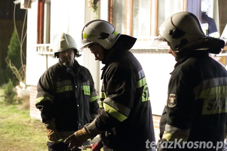 Pożar domu we Wróbliku Szlacheckim