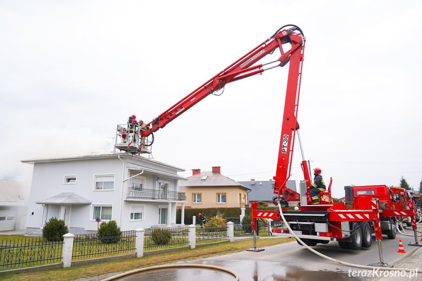 Pożar domu we Wrocance