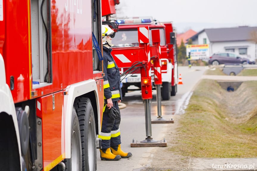 Pożar domu we Wrocance