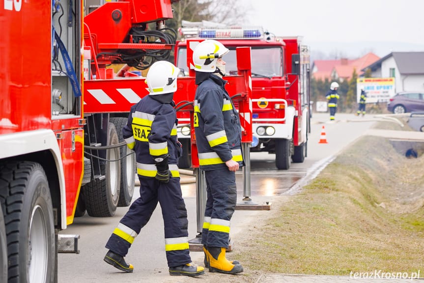 Pożar domu we Wrocance