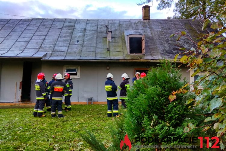 Pożar domu Wróblik Królewski