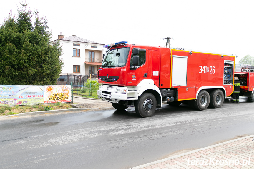 Pożar drewutni w Chorkówce