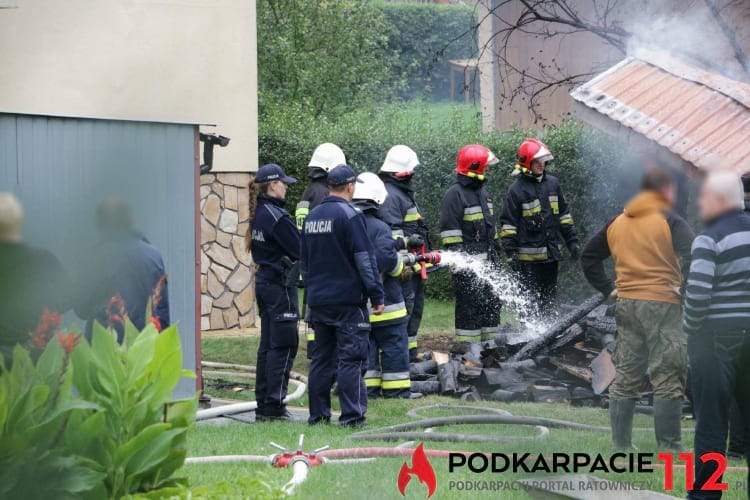 Pożar drewutni w Targowiskach