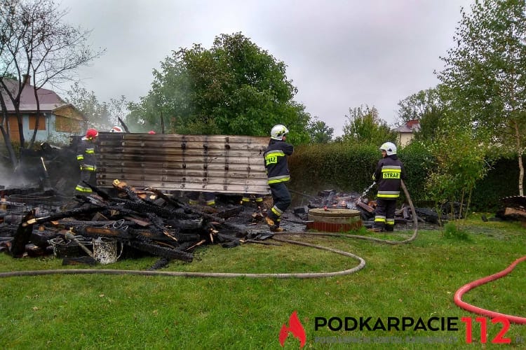 Pożar drewutni w Targowiskach