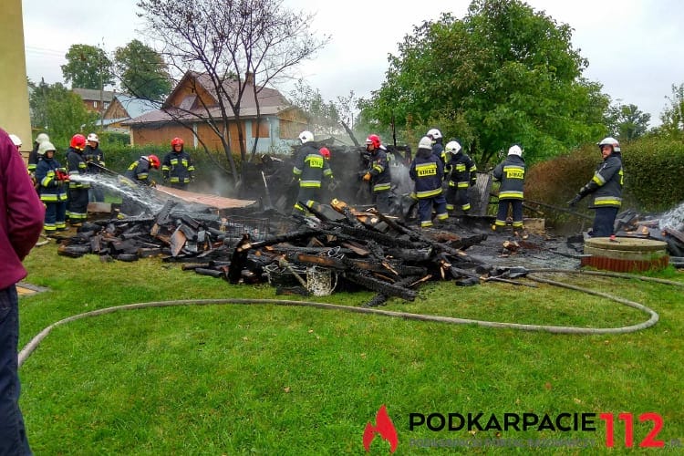 Pożar drewutni w Targowiskach