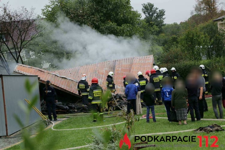 Pożar drewutni w Targowiskach