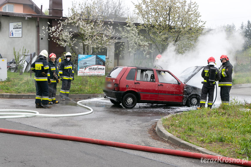 Pożar fiata uno