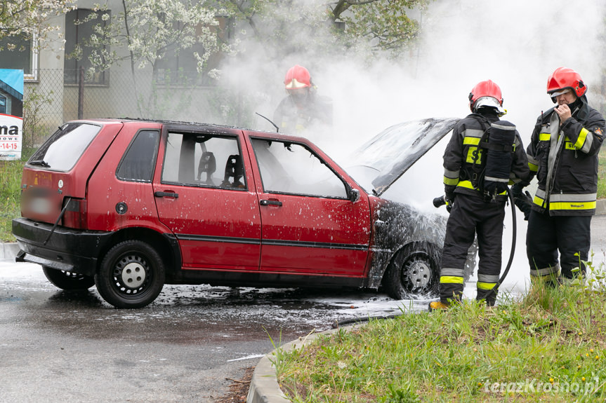 Pożar fiata uno