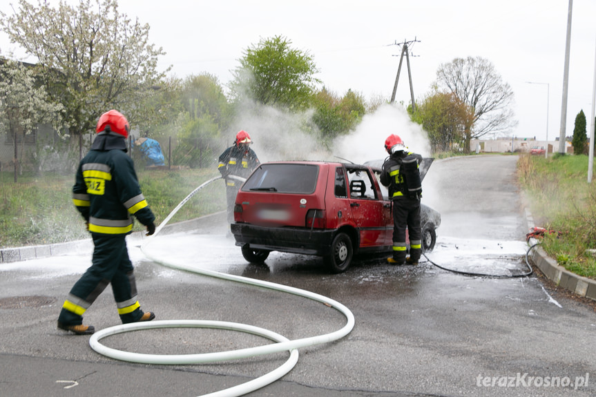 Pożar fiata uno