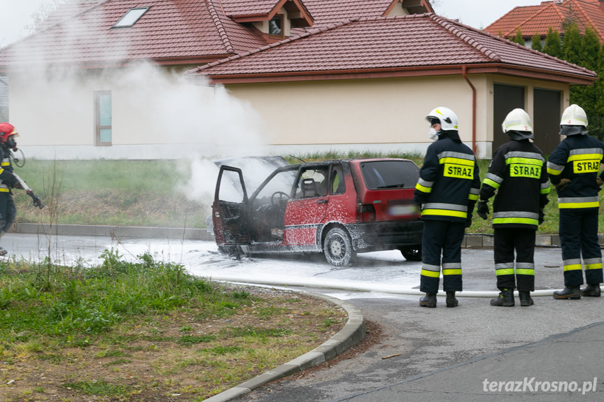 Pożar fiata uno